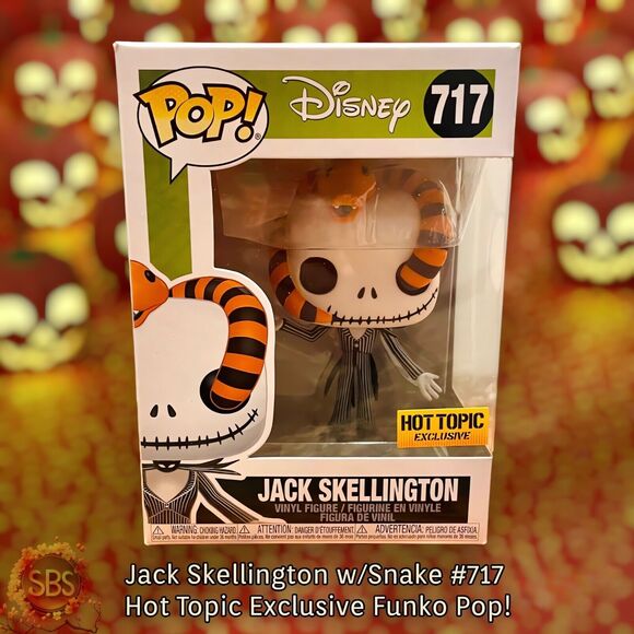 Jack Skellington Snake #717 Hot Topic Exclusive Nightmare Before Christmas NIB - Picture 1 of 7